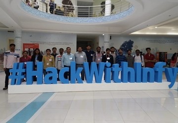 I²IT Students visit #HackwithInfy