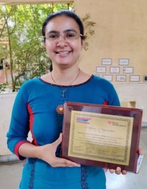 Congratulations to Prof. Ashvini Kulkarni (E&TC)